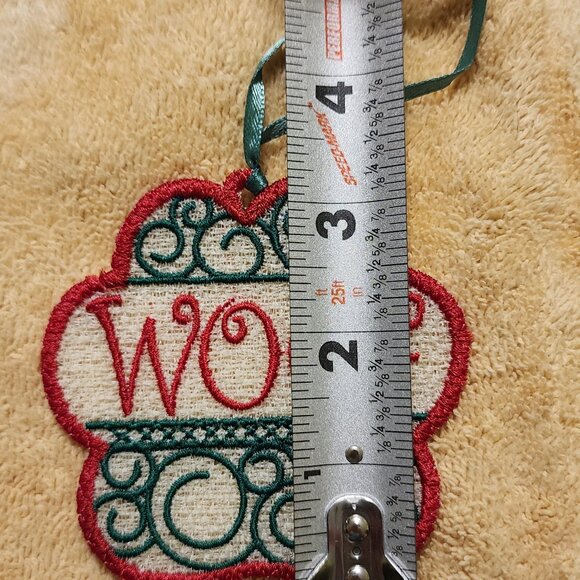 "Woof" Christmas ornament - Picture 3 of 4